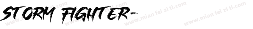 storm fighter字体转换
